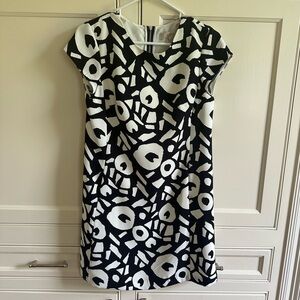 Loft black and white dress